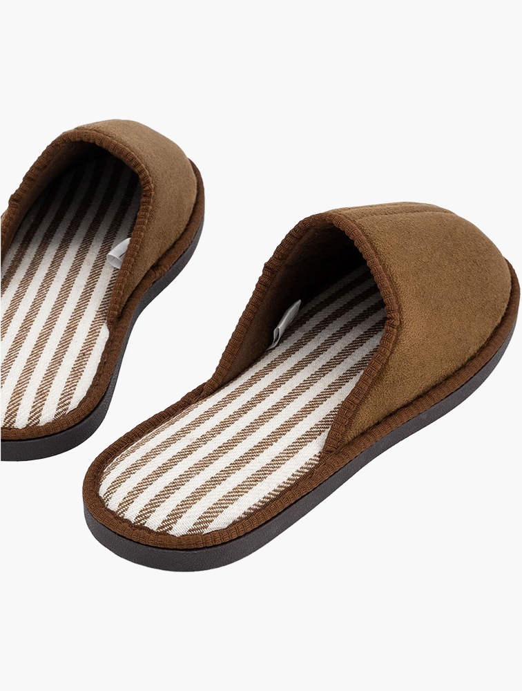 MyRunway Shop Woolworths Tan Faux Suede Mule Slippers for Men